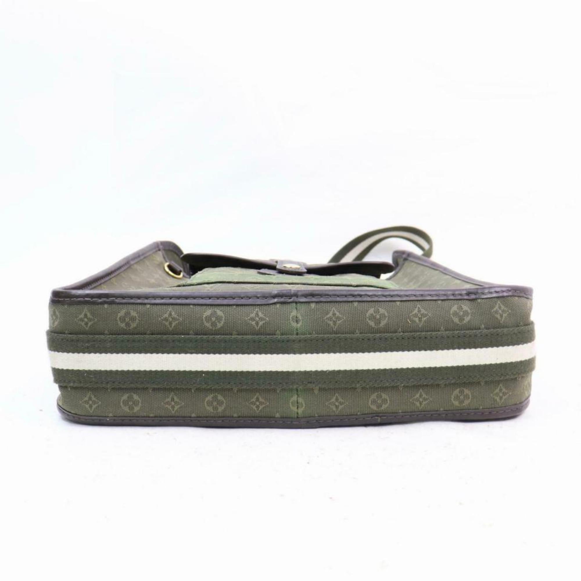 Louis Vuitton Mary Kate Khaki Besace Mini Lin 870358 Green Canvas Shoulder Bag For Sale 2