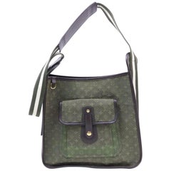 Vintage Louis Vuitton Mary Kate Khaki Besace Mini Lin 870358 Green Canvas Shoulder Bag
