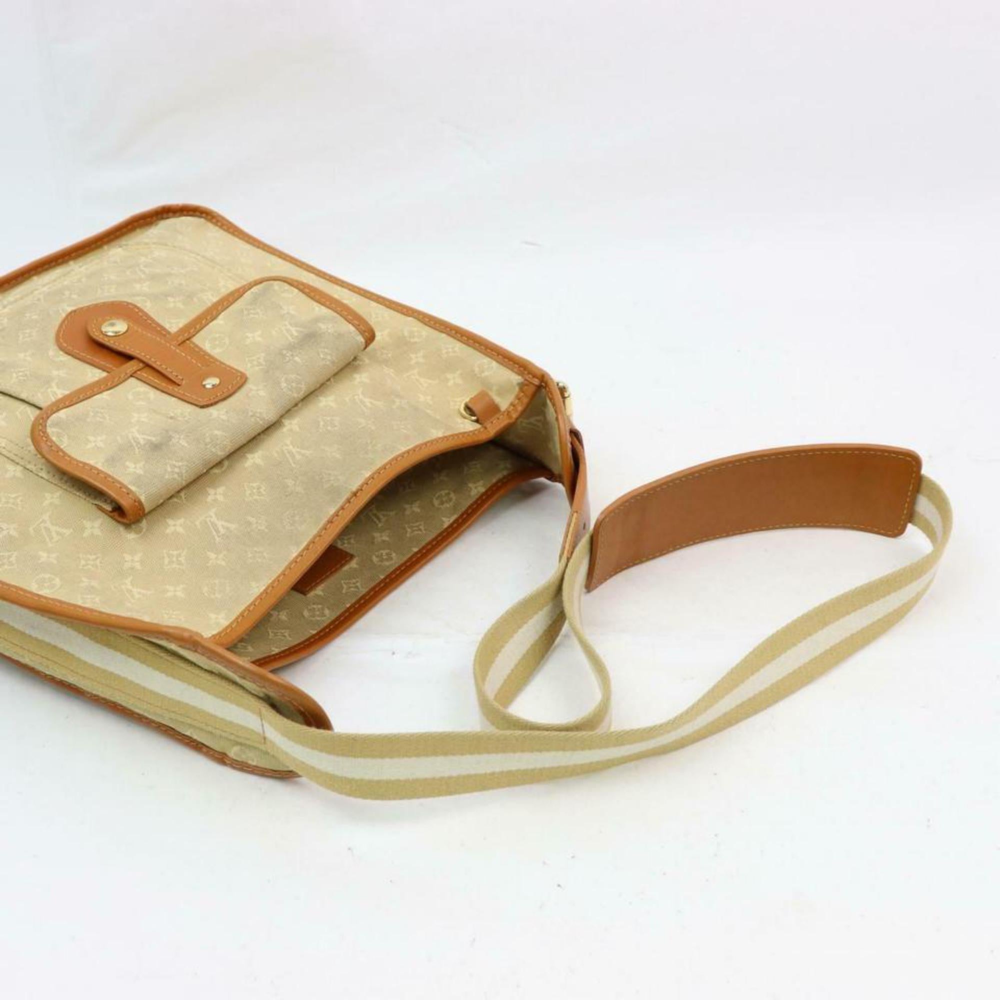 Louis Vuitton Mary Kate Khaki Mini Lin Besace 870272 Beige Canvas Cross Body Bag For Sale 1