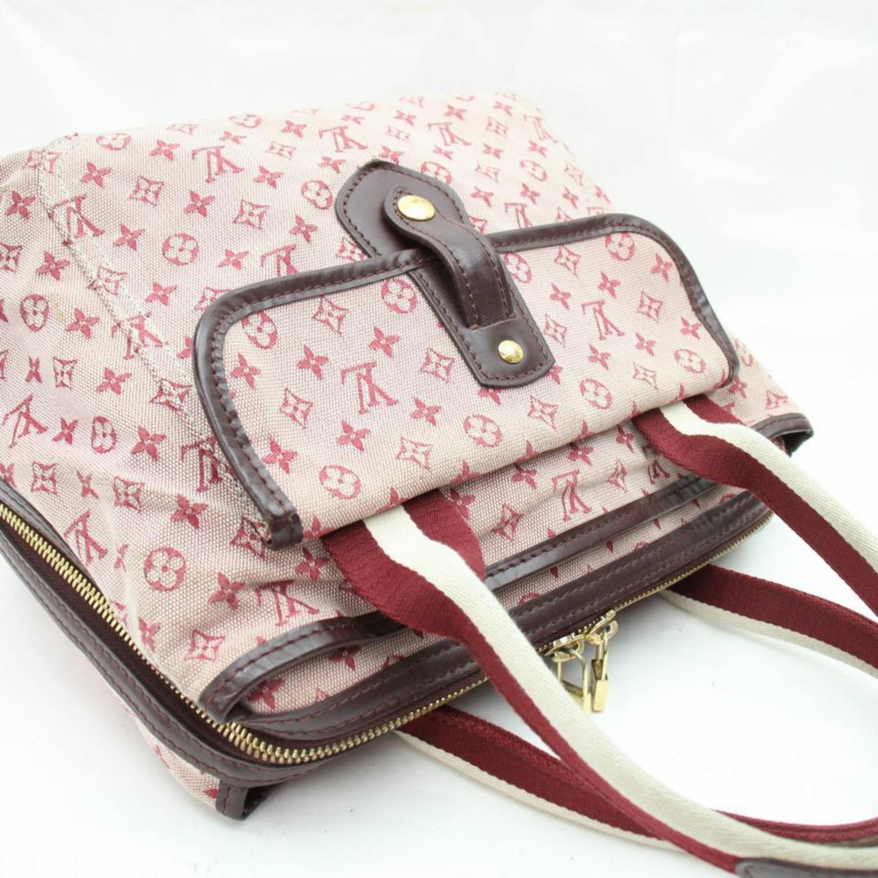 Louis Vuitton Pink Monogram Mini Lin Canvas Sac Mary Kate 48H