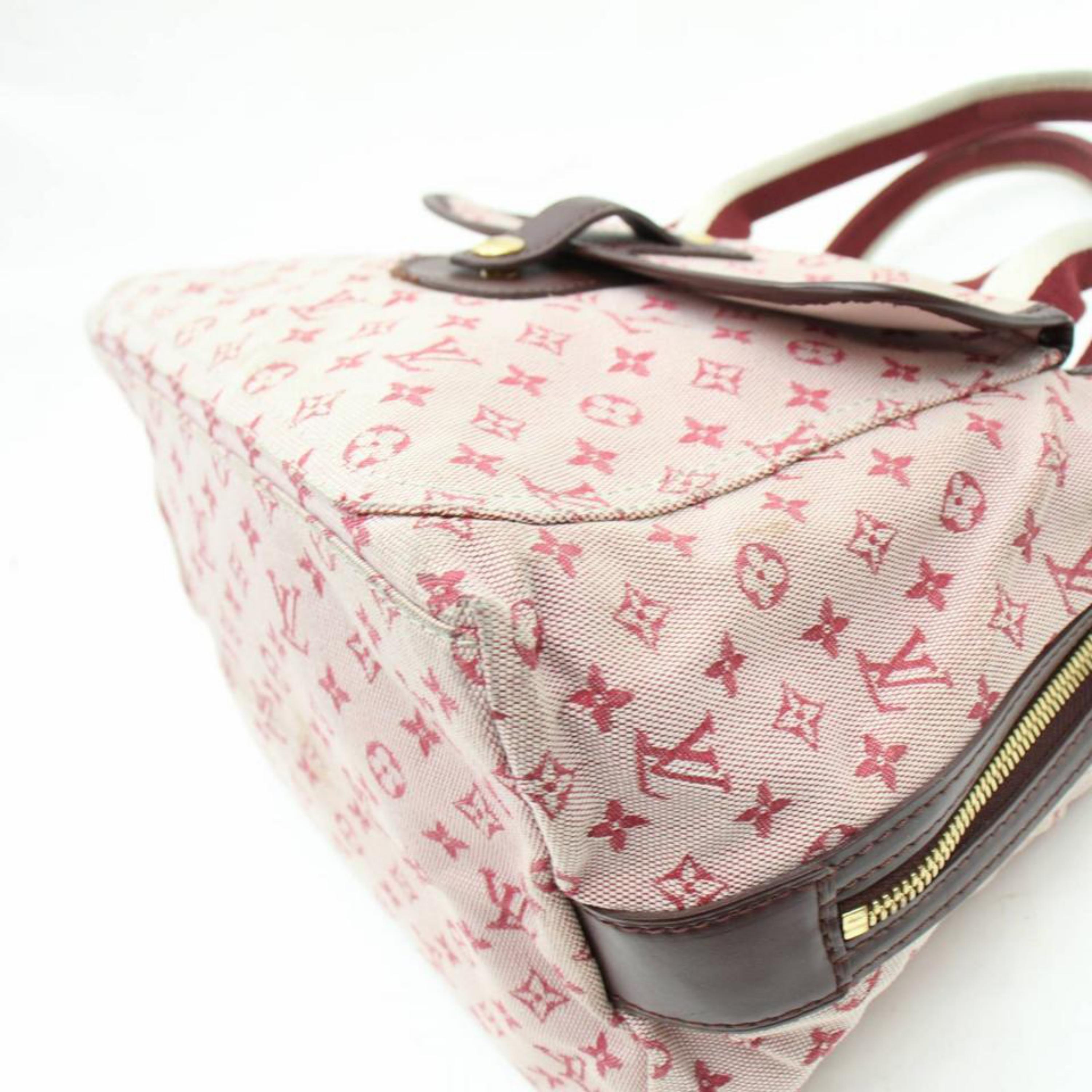 Louis Vuitton Mary Kate Monogram Mini Lin Sac 867652 Burgundy Canvas Shoulder Ba For Sale 1