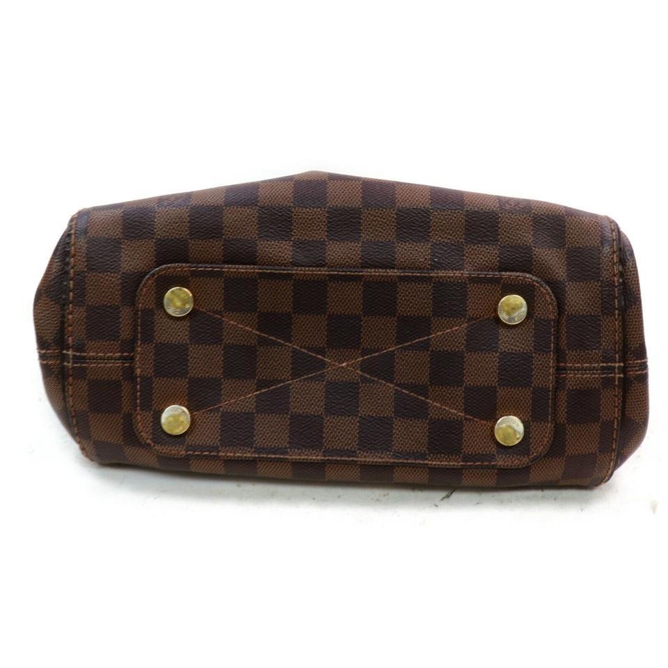Women's Louis Vuitton Marylebone Damier Ebene Pm Tote 871862 Brown Coated Canvas