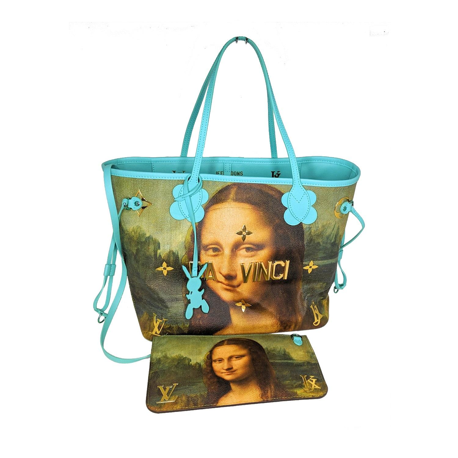 As part of Louis Vuitton's Masters Collection, this stunning bag is the creation of renowned artist Jeff Koons and just the latest art collaboration Louis Vuitton has done. The Masters Collection features imagery from Koons Gazing Ball series of