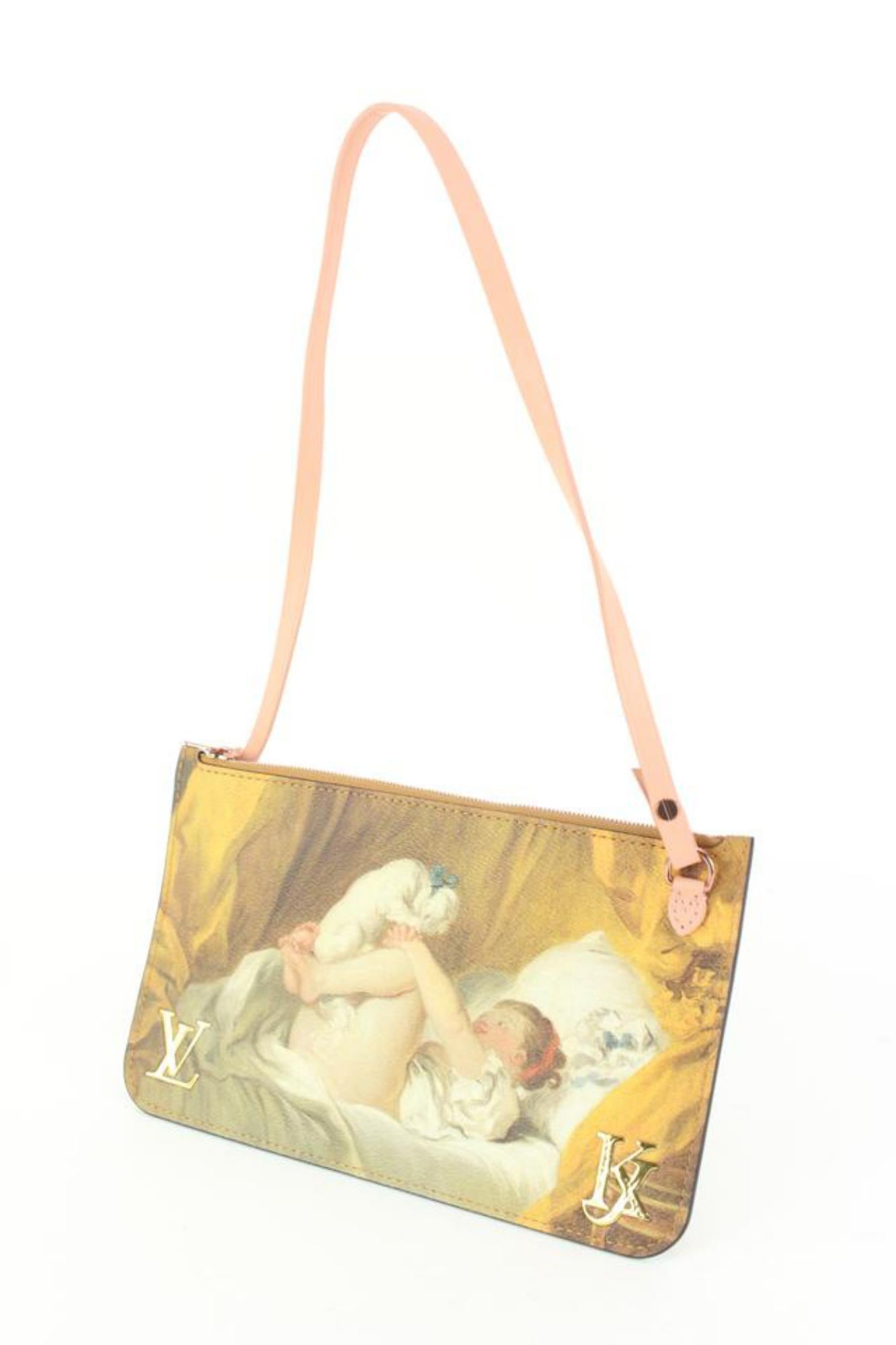 Louis Vuitton Masters Fragonard Neverfull Pochette Wristlet Pochette 53lk511s 7