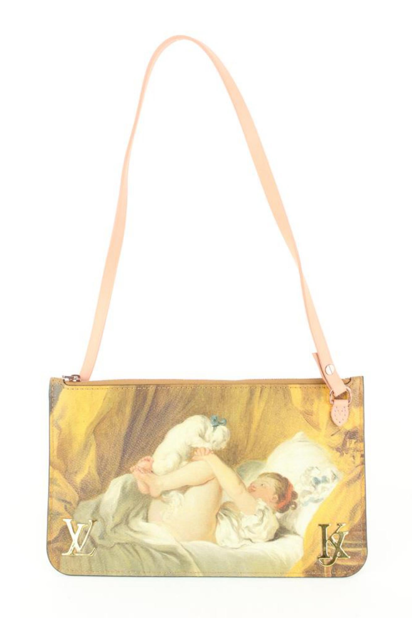 Louis Vuitton Masters Fragonard Neverfull Pochette Wristlet Pochette 53lk511s 2