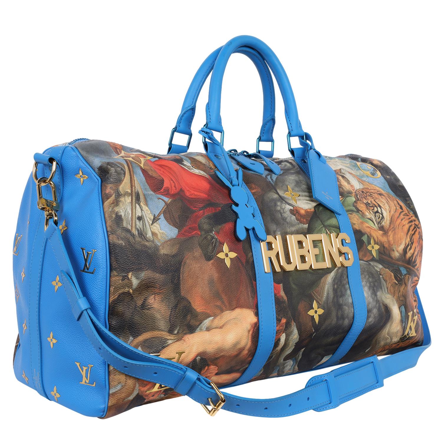 Louis Vuitton Masters Rubens Keepall Bandouliere 50 Travel Bag Jeff Koons In Good Condition In Salt Lake Cty, UT