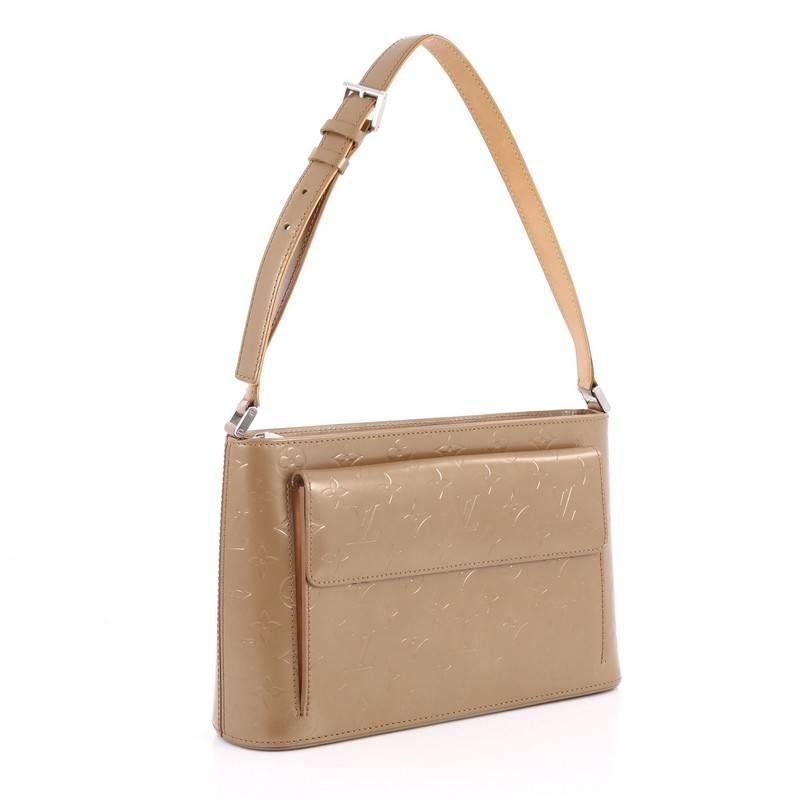 Brown Louis Vuitton Mat Allston Handbag Monogram Vernis