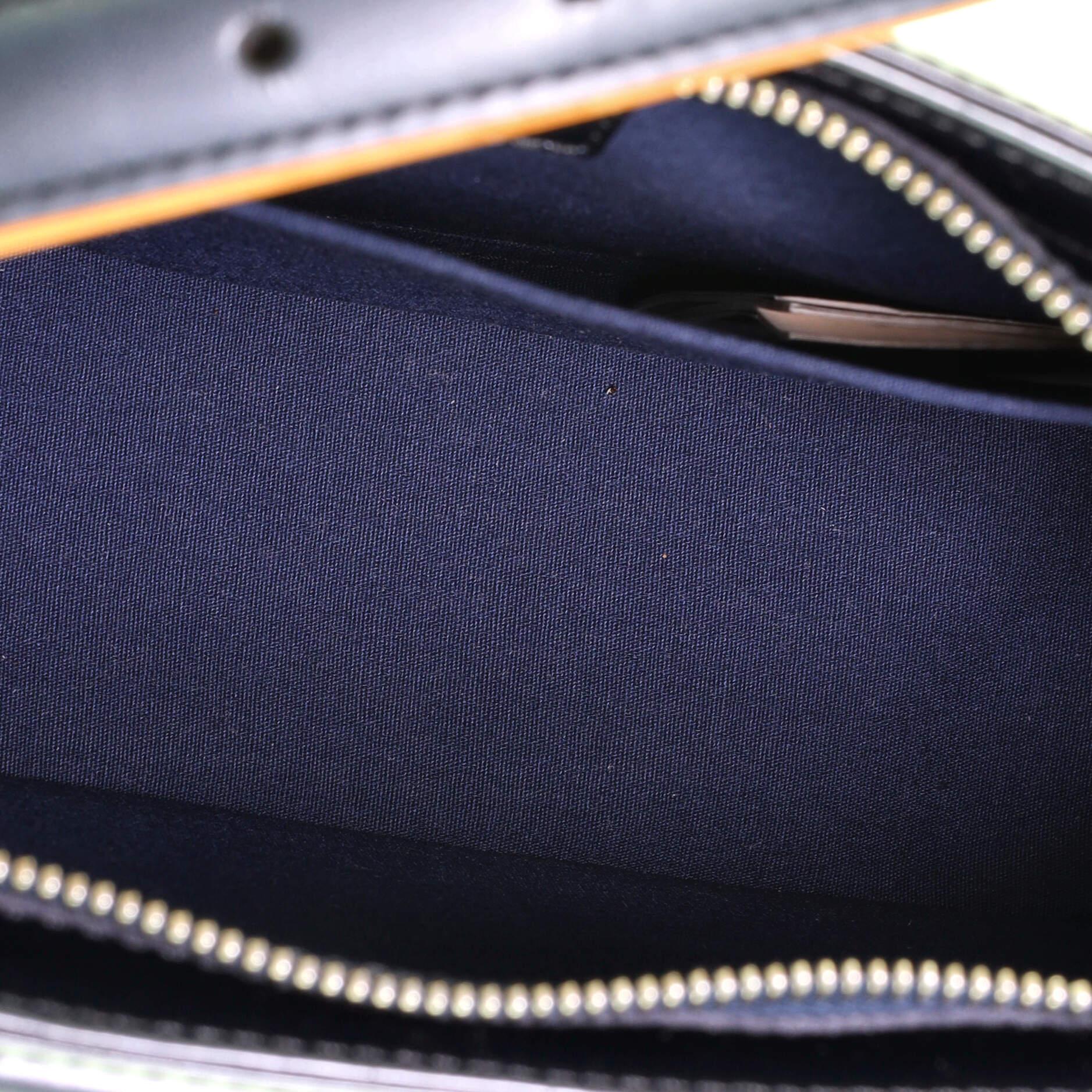 Black Louis Vuitton Mat Allston Handbag Monogram Vernis