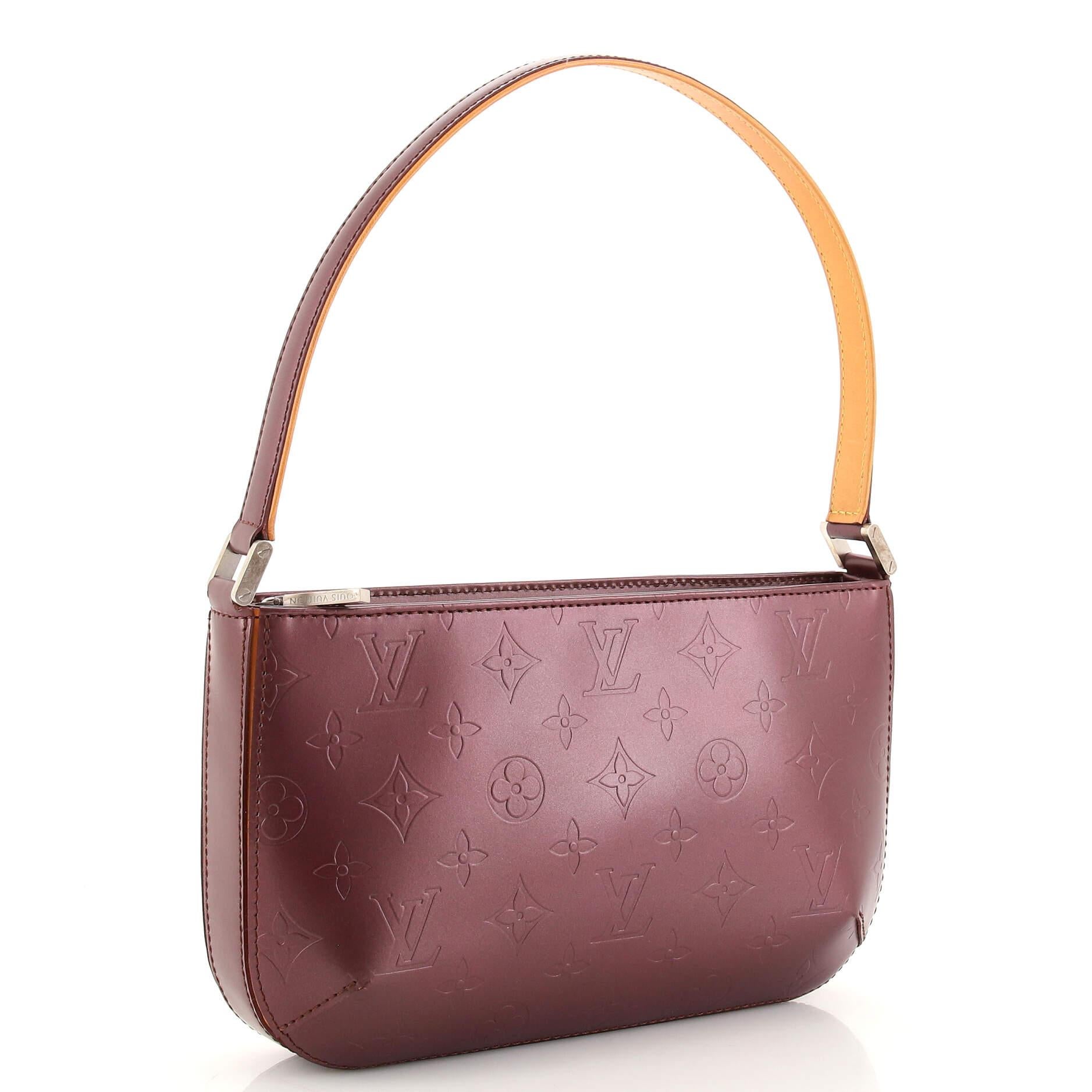 Brown Louis Vuitton Mat Fowler Handbag Monogram Vernis