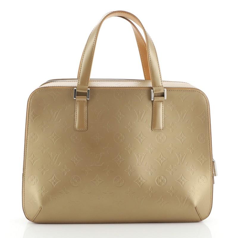 Brown Louis Vuitton Mat Malden Handbag Monogram Vernis