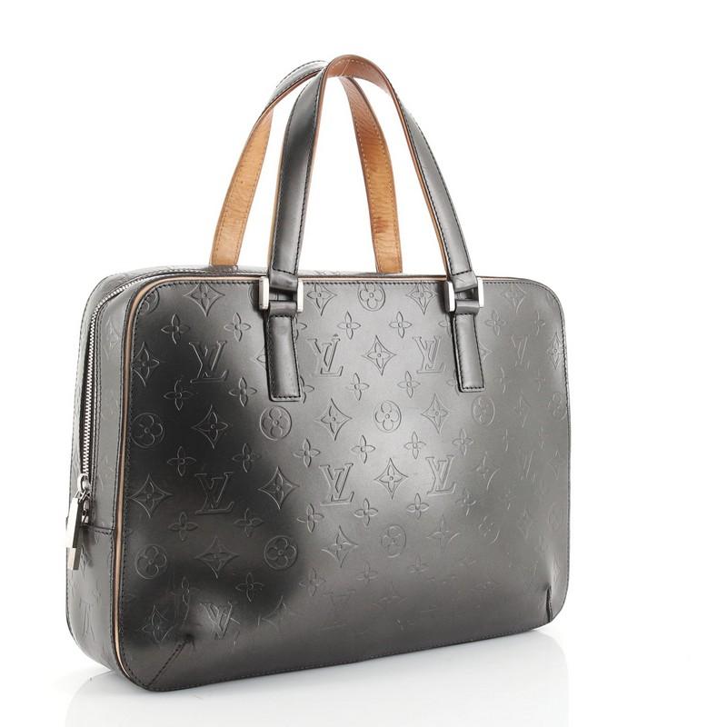 Black Louis Vuitton Mat Malden Handbag Monogram Vernis