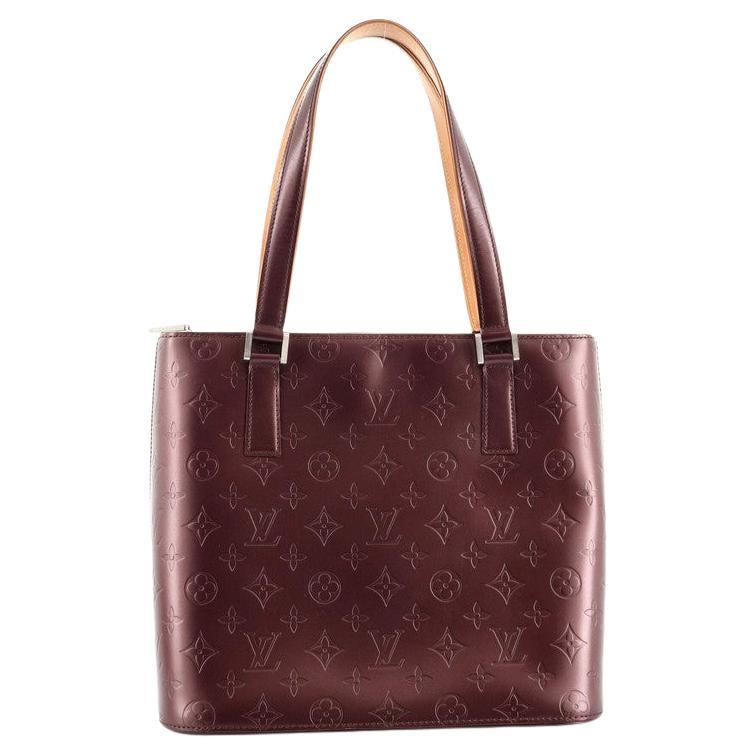 Louis Vuitton Mat Stockton Handbag Monogram Vernis