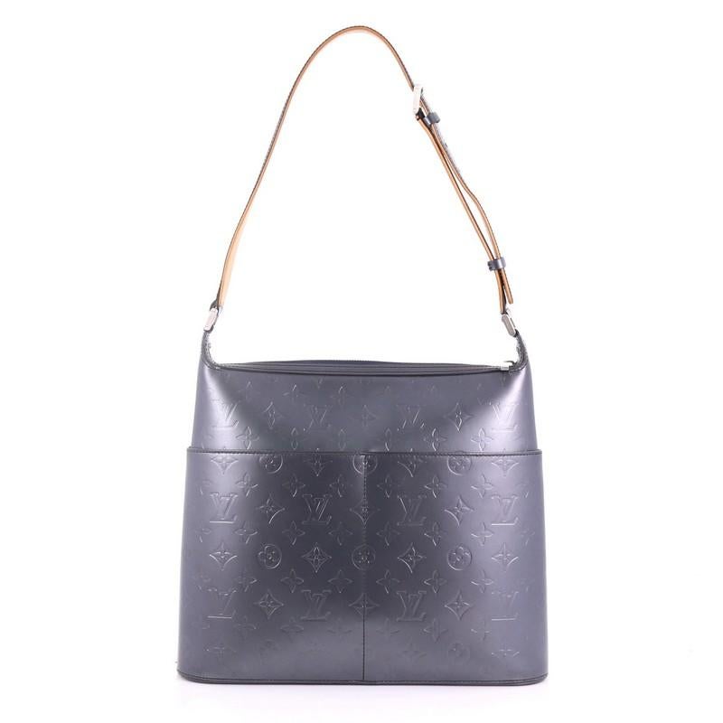 Gray Louis Vuitton Mat Sutter Bag Monogram Vernis
