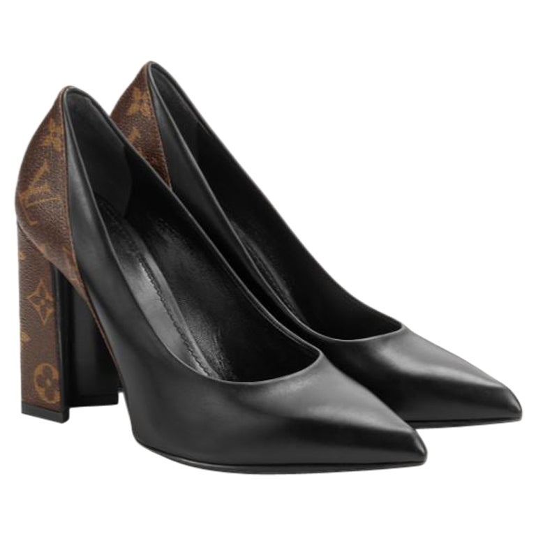 Escarpins à talons assortis Louis Vuitton Monogram Canvas 
Leather Taille 38,5