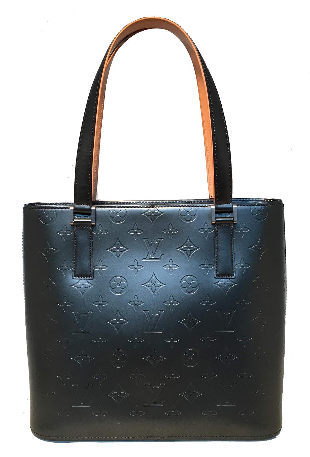 Vernis Houston-Tasche von Louis Vuitton in Mattgrau im Zustand „Hervorragend“ in Philadelphia, PA