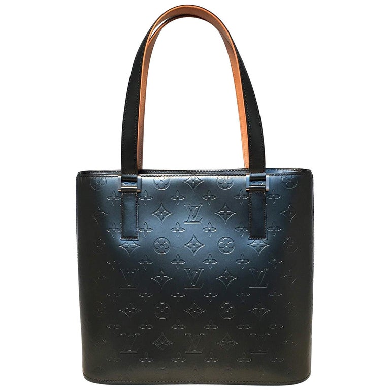 Louis Vuitton Matte Grey Vernis Houston Bag