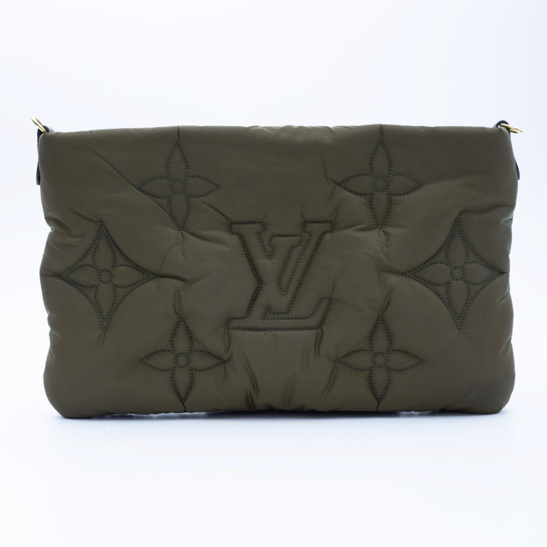 Louis Vuitton Beige And Green Monogram Econyl Nylon Maxi Multi