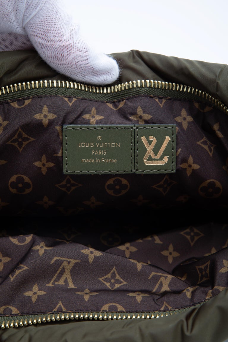 Louis Vuitton Maxi Multi Pochette Accessoires Khaki Green Beige Nylon 2021  For Sale at 1stDibs