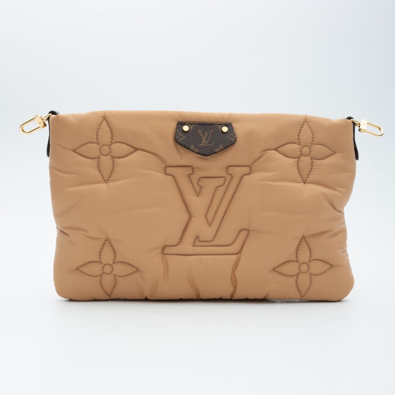 Louis Vuitton Maxi Multi Pochette Accessories Khaki Green/Beige