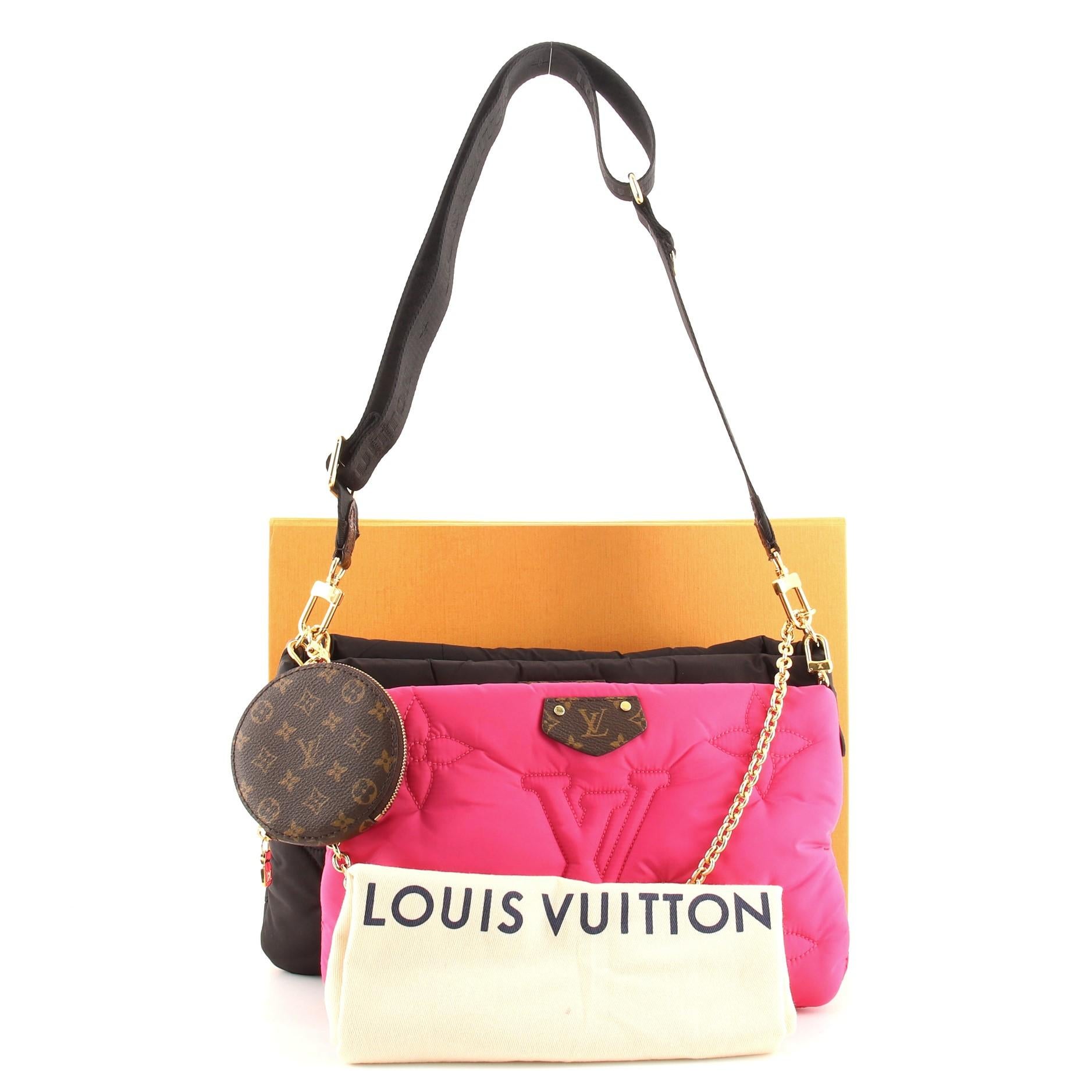 Louis Vuitton Maxi Multi Pochette Accessoires Silver/Pale Pink in Econyl  Recycled Nylon with Silver-tone - US