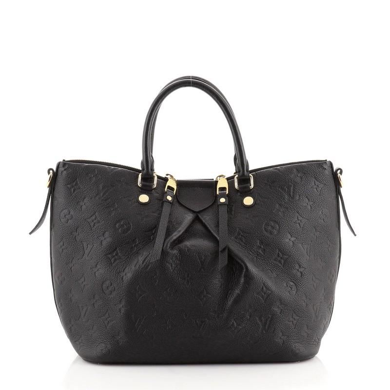 Louis Vuitton Mazarine Handbag Monogram Empreinte Leather MM In Good Condition In NY, NY