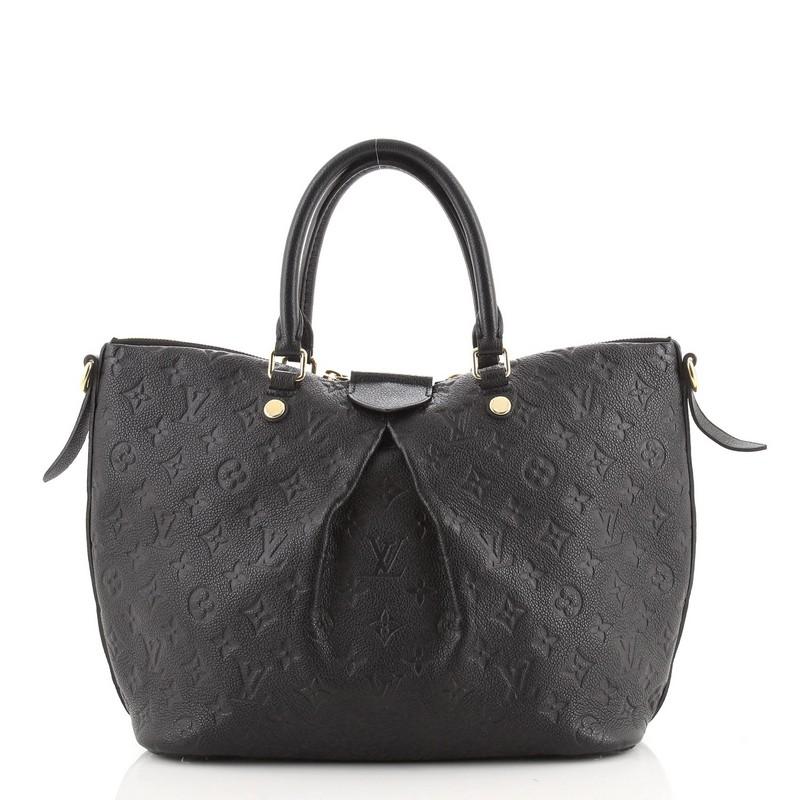 Black Louis Vuitton Mazarine Handbag Monogram Empreinte Leather MM