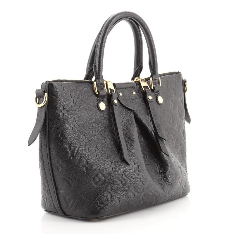 Black Louis Vuitton Mazarine Handbag Monogram Empreinte Leather PM