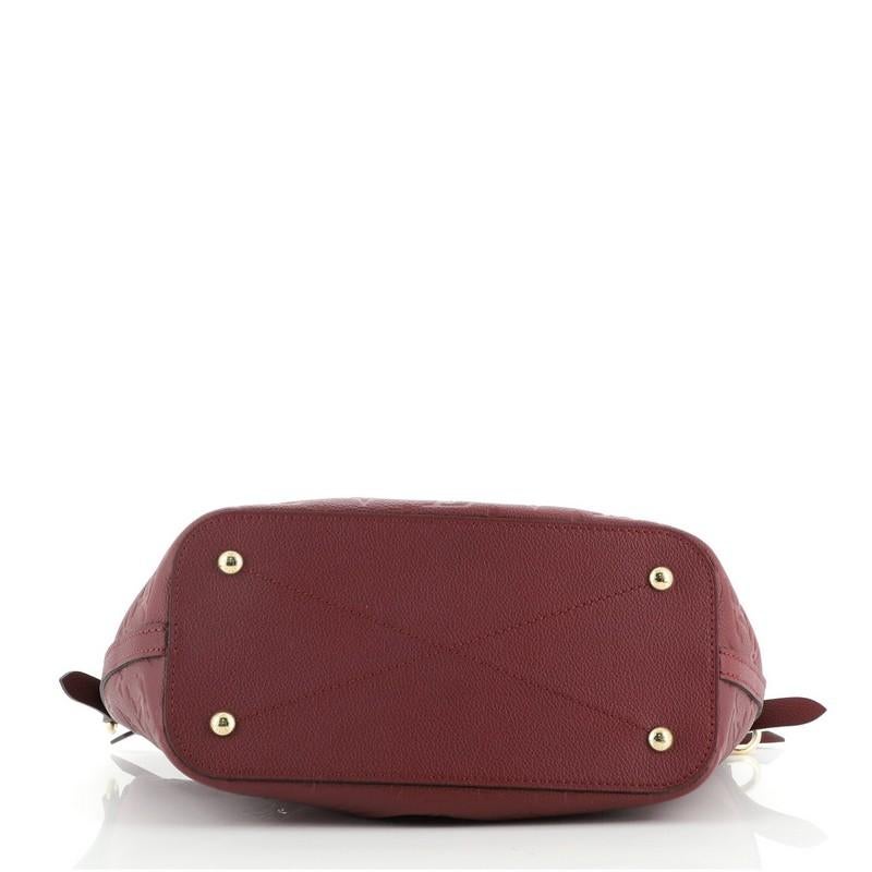 Brown Louis Vuitton Mazarine Handbag Monogram Empreinte Leather PM