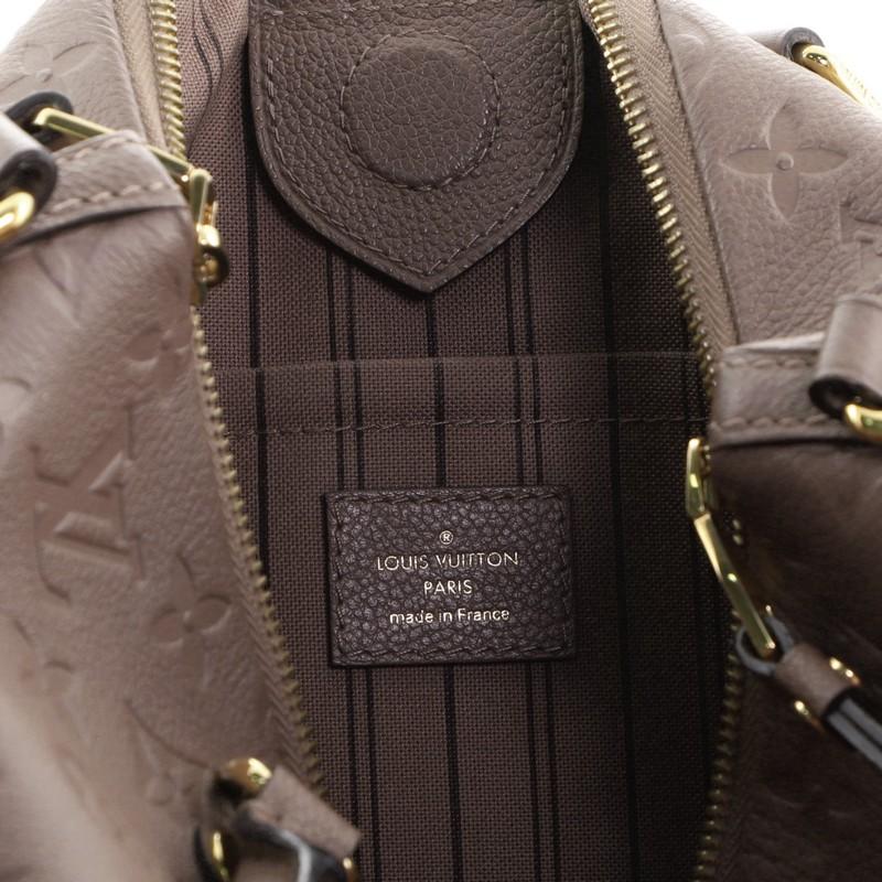 Gray Louis Vuitton Mazarine Handbag Monogram Empreinte Leather PM