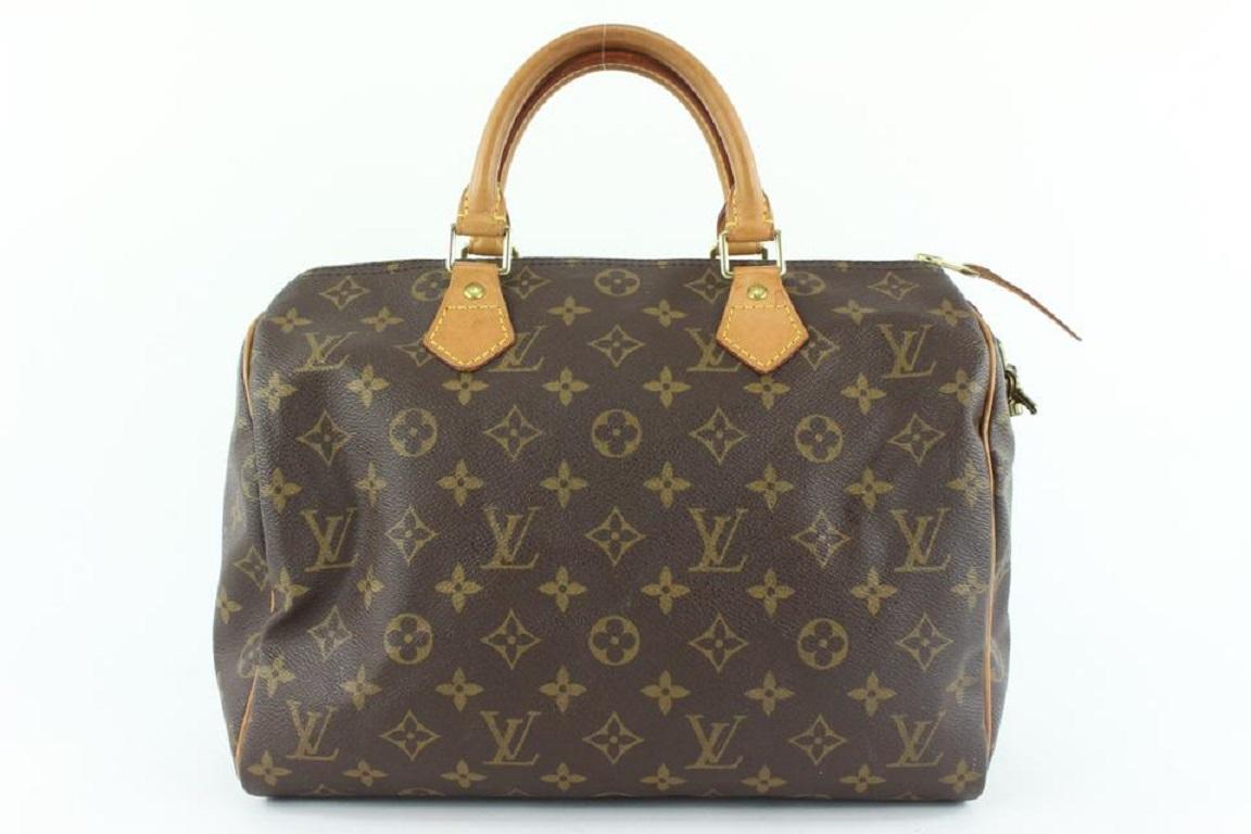 Louis Vuitton Medium Monogram Speedy 30 Boston Bag MM 215lvs55 5