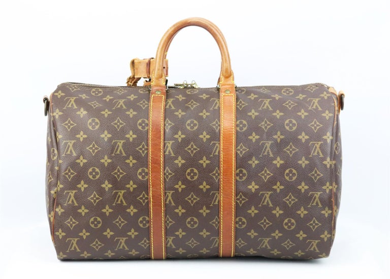 Louis Vuitton Brown Monogram Keepall Review (Duffle Bag 55 LV Virgil) 