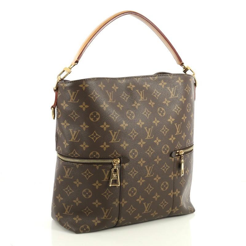 louis vuitton purse with zipper and side pockets
