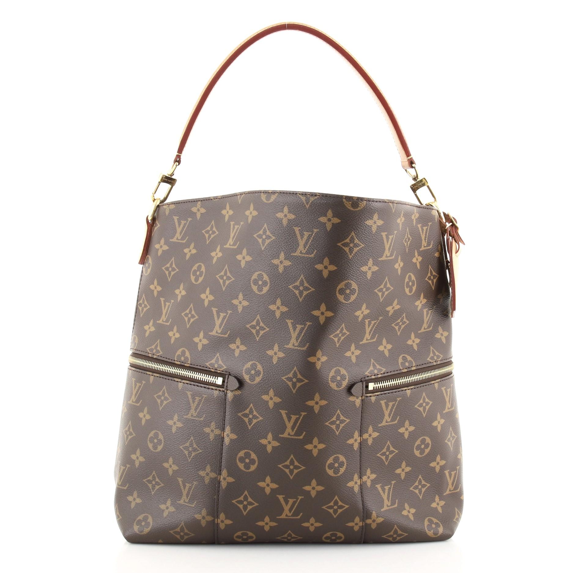 Gray Louis Vuitton Melie Handbag Monogram Canvas