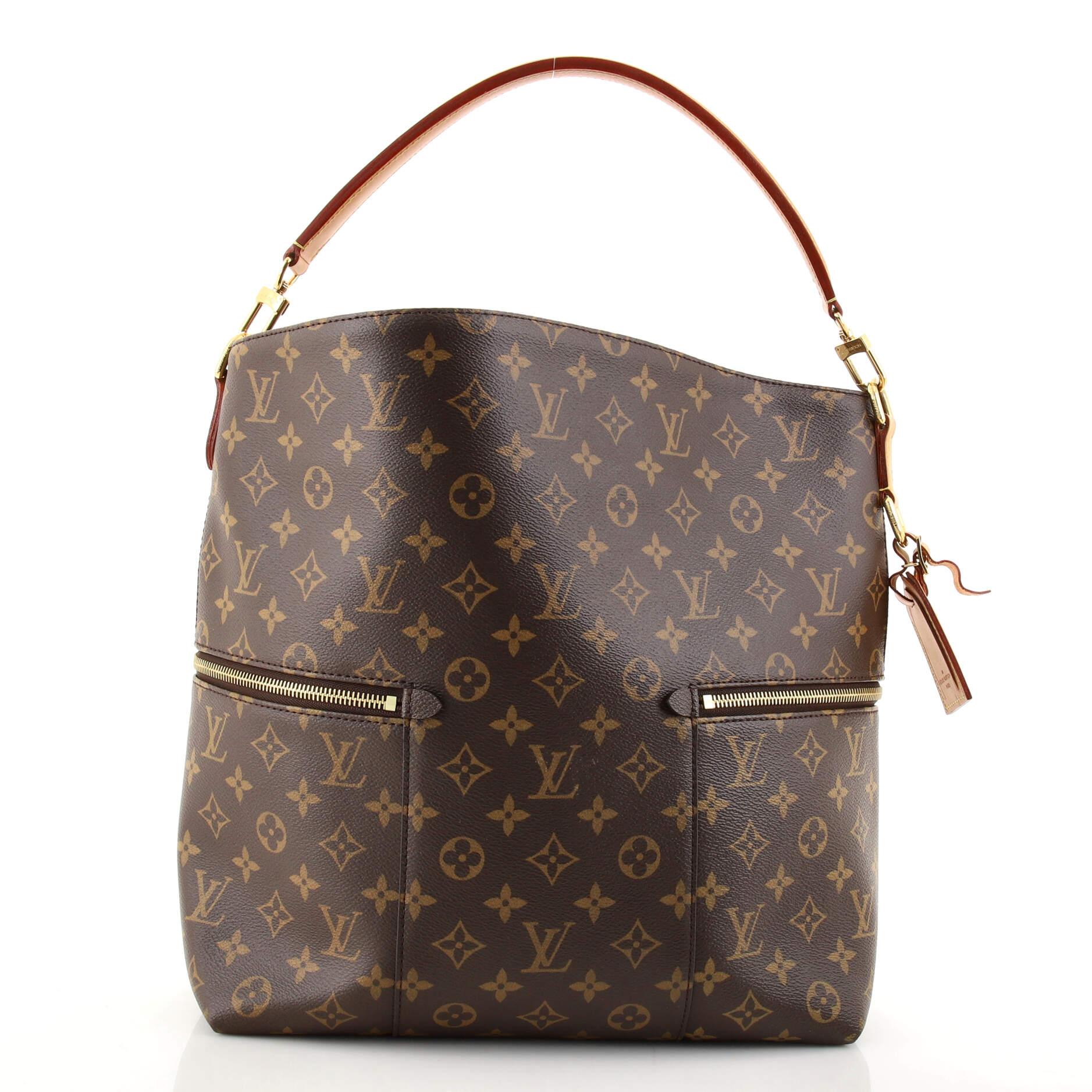 Louis Vuitton Melie Handtasche mit Monogramm aus Segeltuch (Braun)