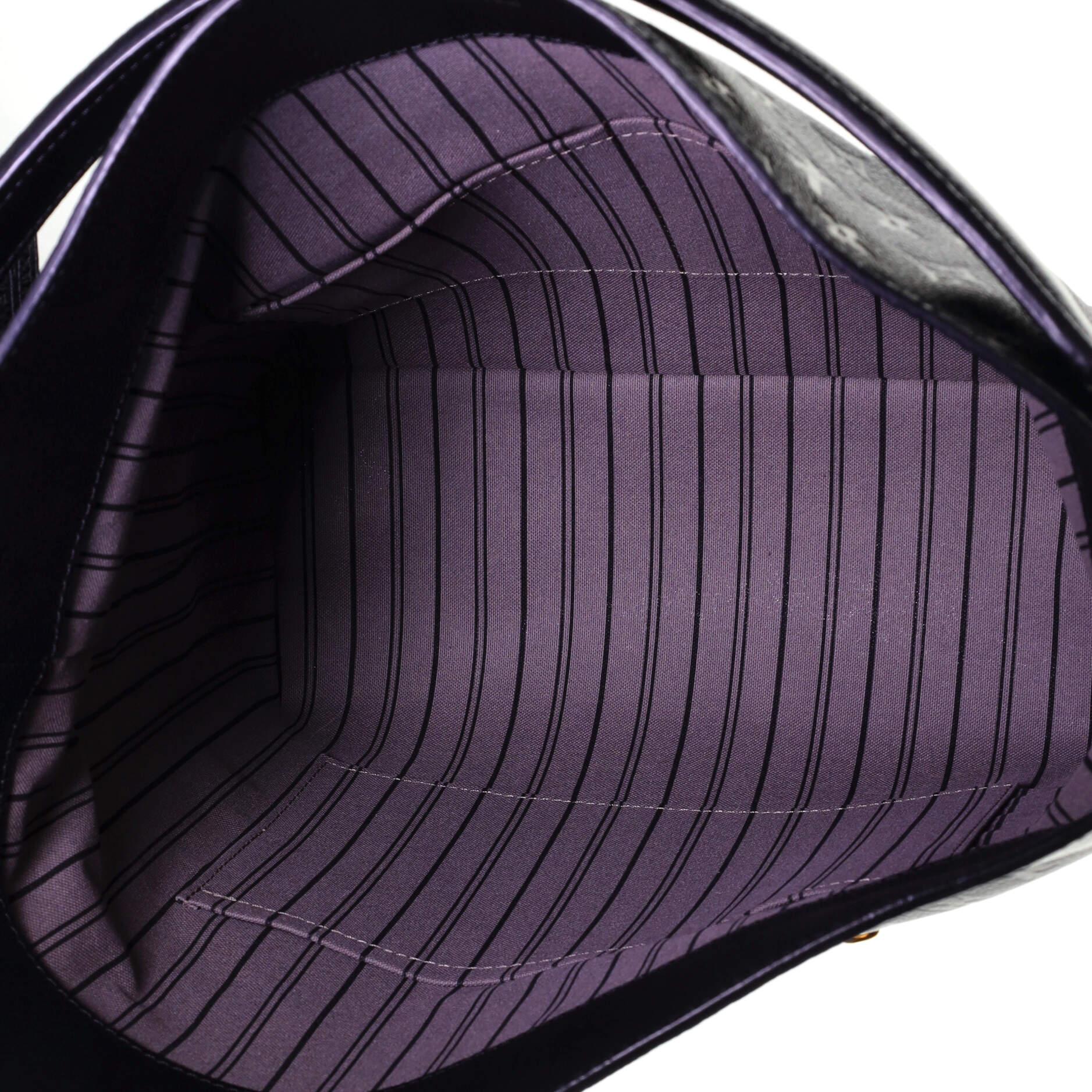 Black Louis Vuitton Melie Handbag Monogram Empreinte Leather