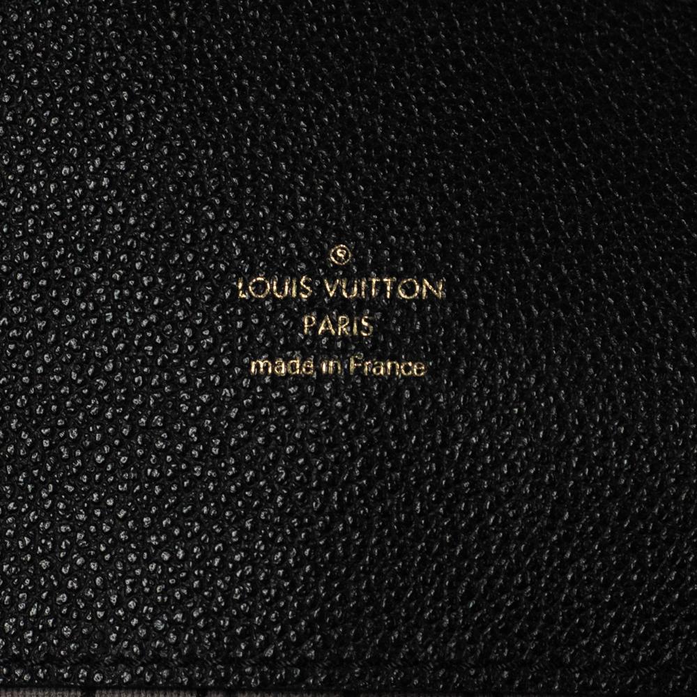 Black LOUIS VUITTON, Melie in black leather For Sale