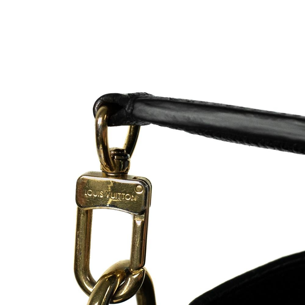 LOUIS VUITTON, Melie aus schwarzem Leder im Angebot 4