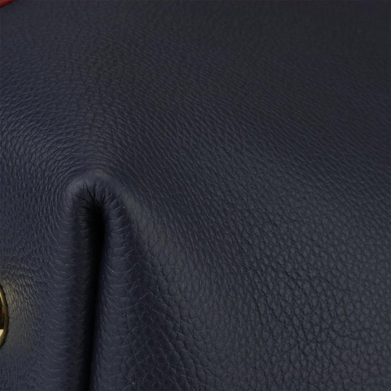 Louis Vuitton Melie Marine Rouge Blue Monogram Empreinte Leather