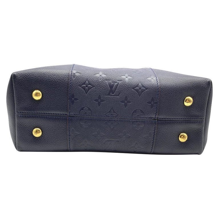 Louis Vuitton Melie Navy Leather Empreinte Hobo Bag ,Monogram Leather, In Box For Sale 3