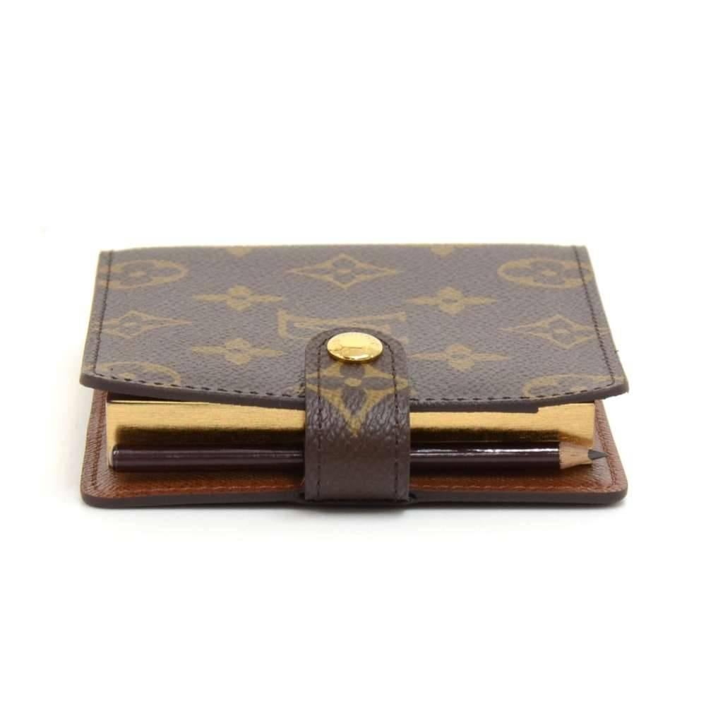 Black Louis Vuitton Memo Pad Limited Edition Monogram Canvas Cover, Tokyo 2008 For Sale