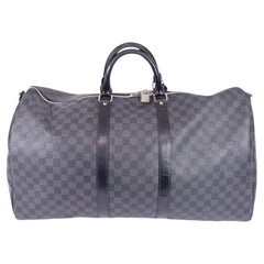 Louis Vuitton Men Keepall Bandoulière 55 Travel Bag