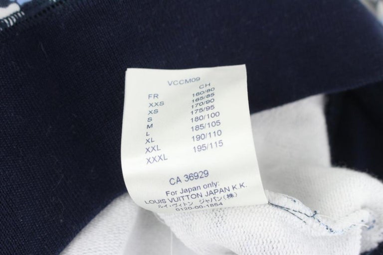 Louis Vuitton Men L Virgil Abloh Navy Varsity Leaves Leaf Printed  Sweatshirt For Sale at 1stDibs