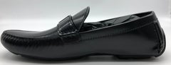 Louis Vuitton men Loafers in black leather // Model: RaceTrack car shoe // New!