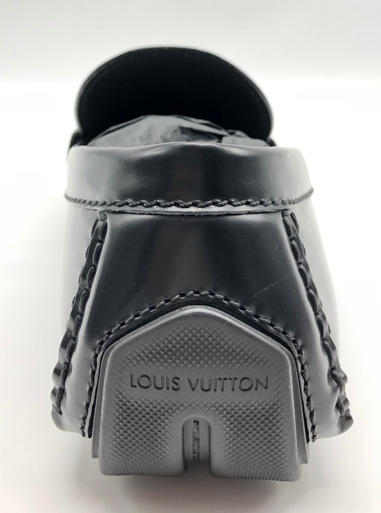 Louis Vuitton men Loafers in black leather // Model: RaceTrack car shoe //  New! at 1stDibs