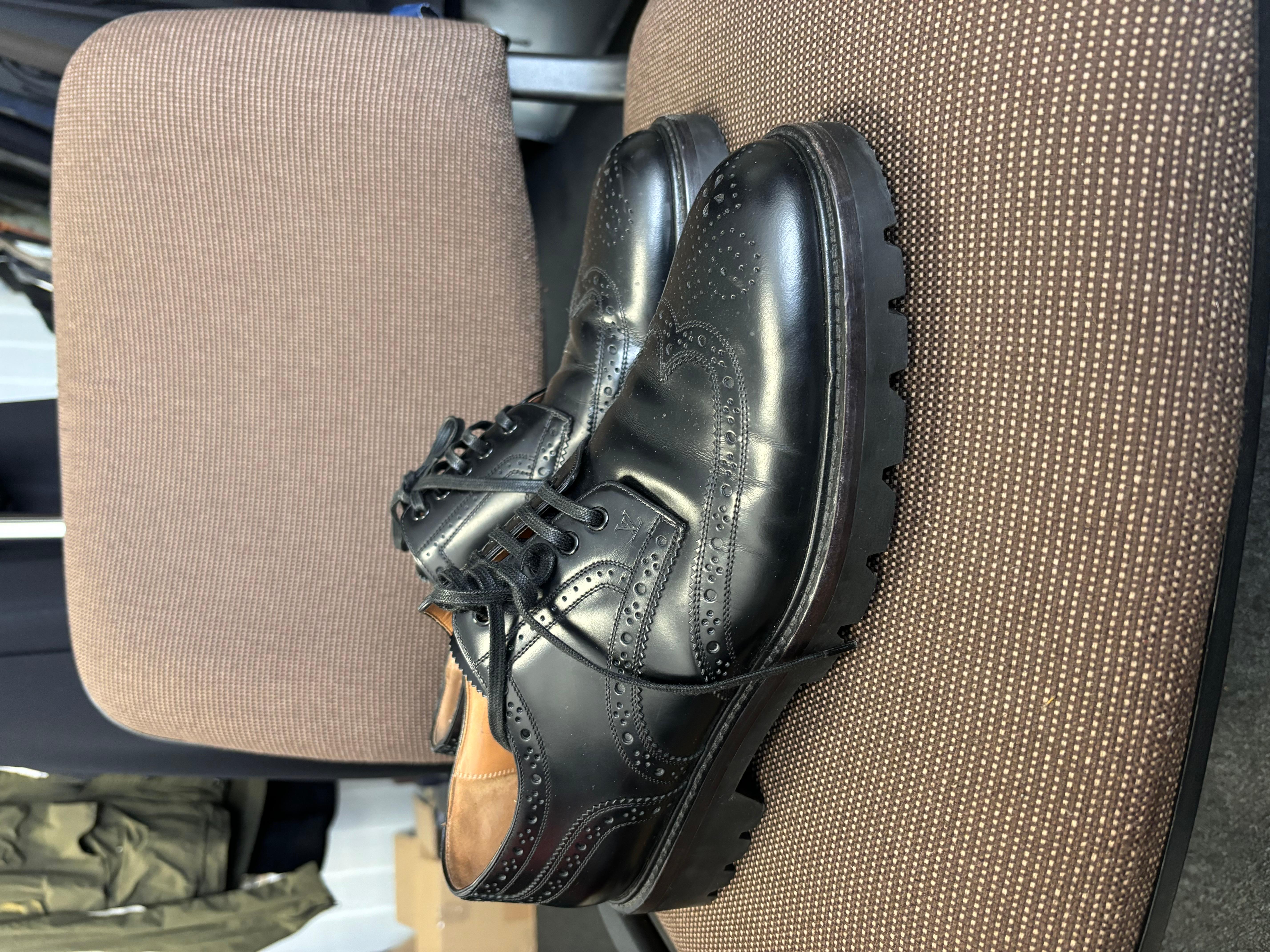 Louis Vuitton Herren Schuhe Oxford Derbies Größe 10USA, S570 im Angebot 3