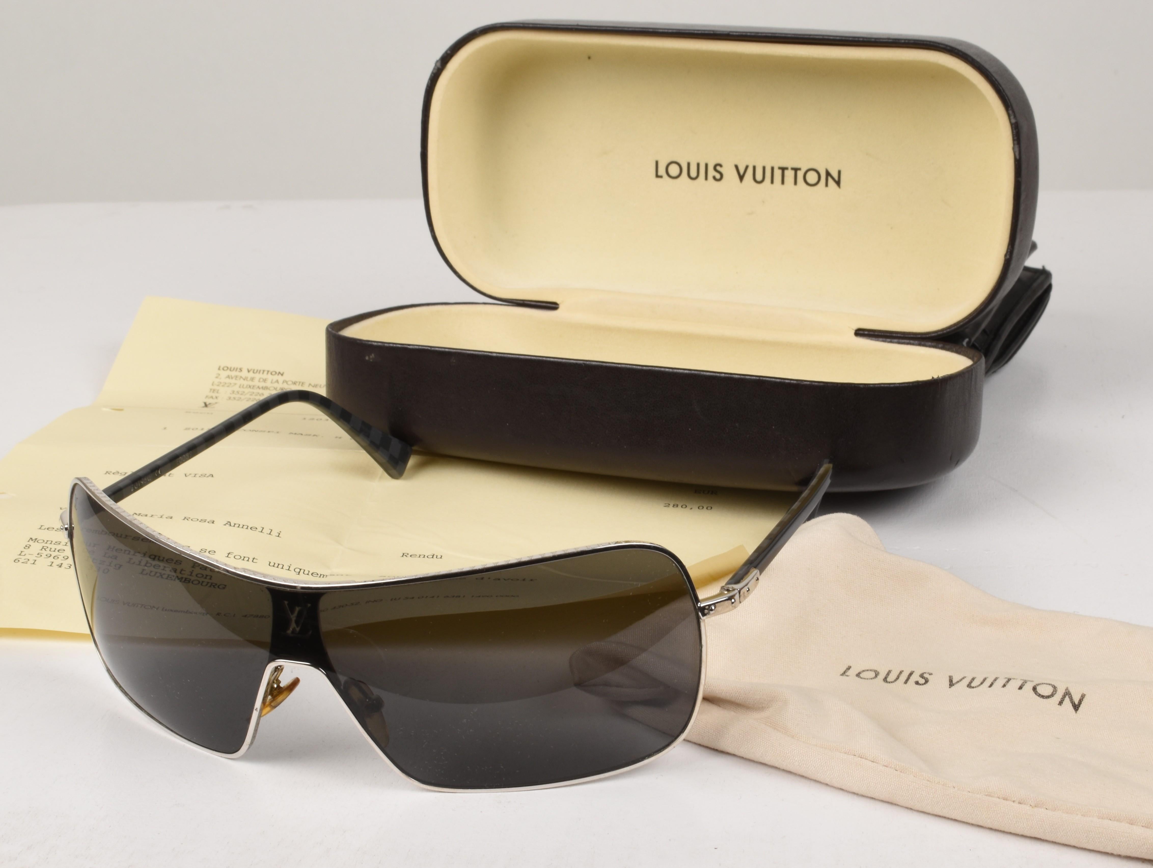 Louis Vuitton Hombre Gafas de Sol Z0195U Máscara de Conspiración Talla M en venta 2
