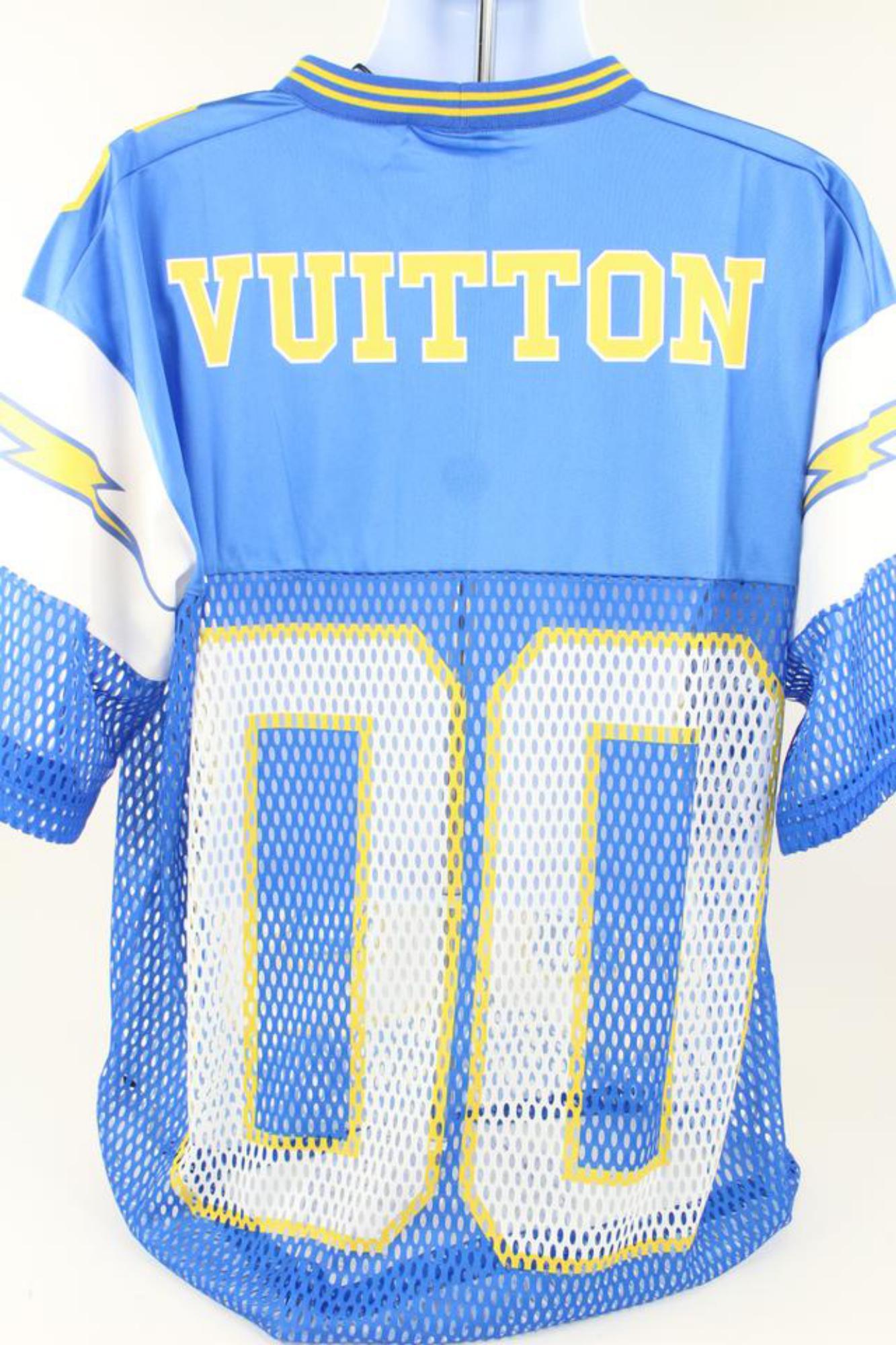 Louis Vuitton Men XXL Virgil Abloh Mesh Sporty Jersey Patch Sports Tee Shirt 118 2