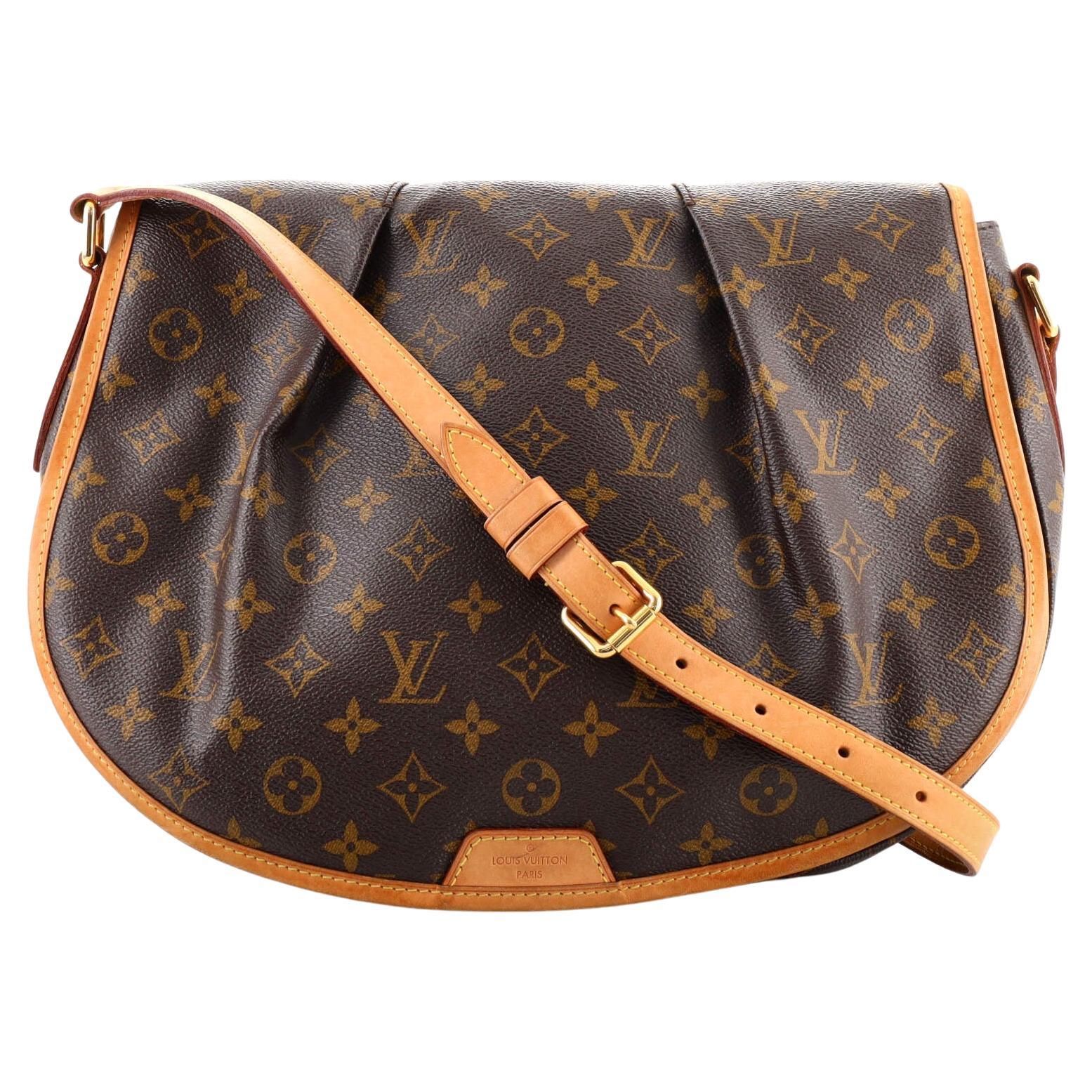 Louis Vuitton Menilmontant Handbag Monogram Canvas MM