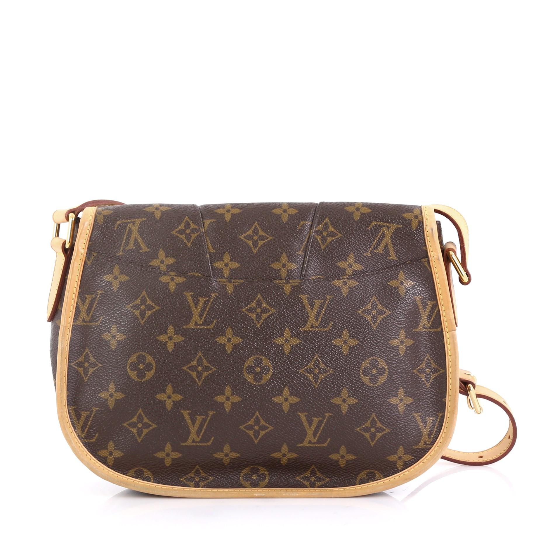 Brown Louis Vuitton Menilmontant Handbag Monogram Canvas PM