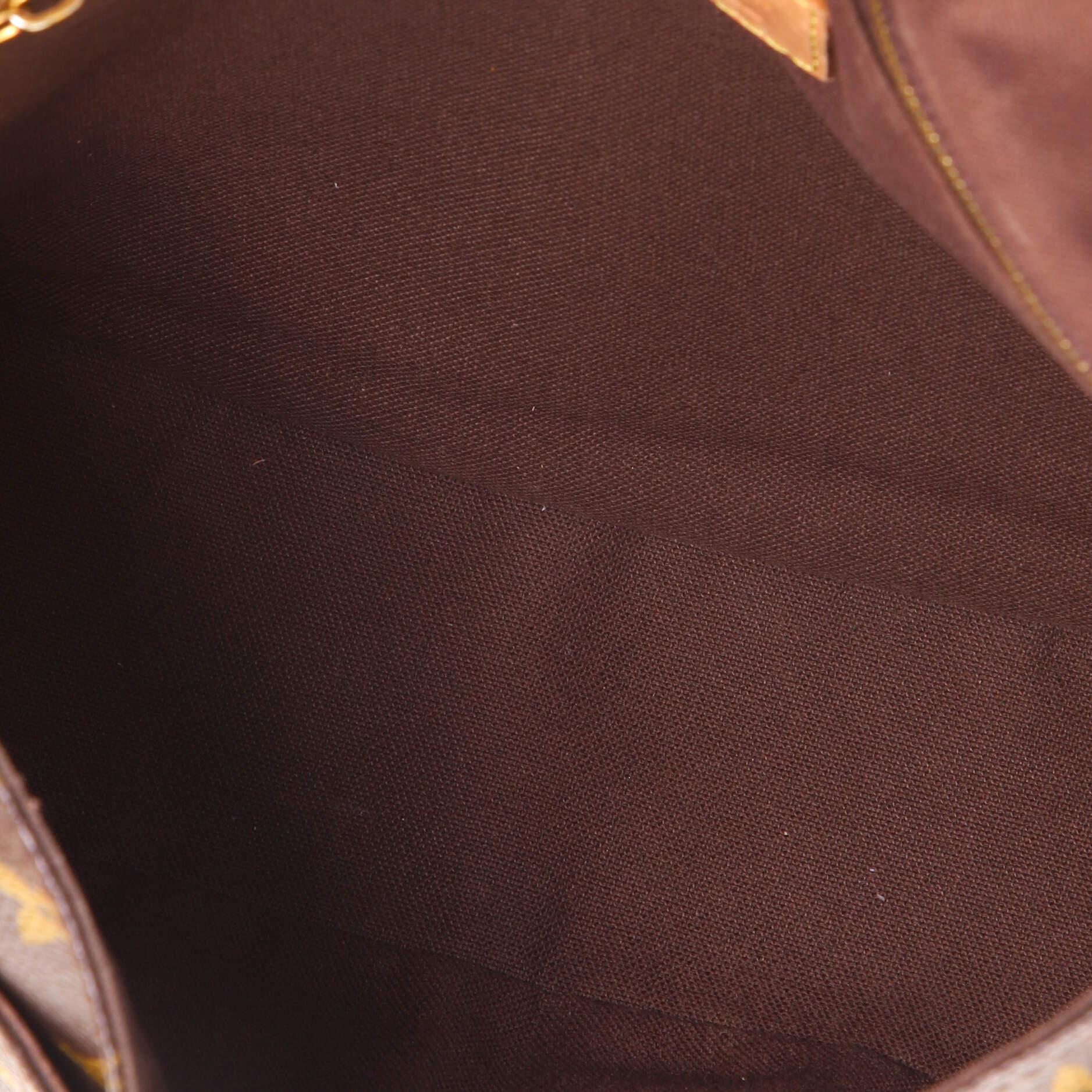 Brown Louis Vuitton Menilmontant Handbag Monogram Canvas PM